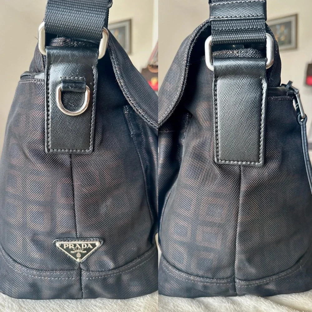 Prada Men’s Canvas Messenger Bag